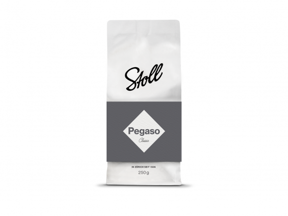 Kaffee Stoll Verpackung Pegaso