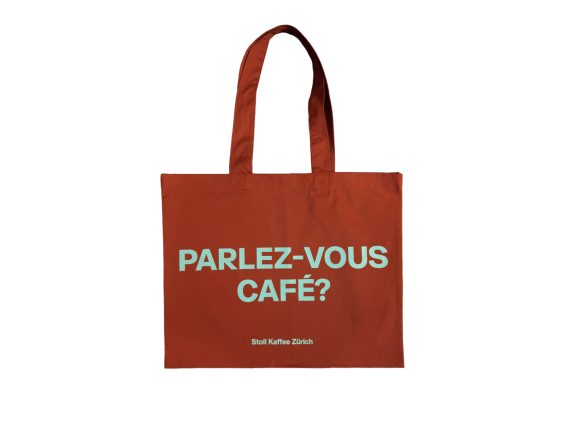 Parlez-Vous Café Bag red
